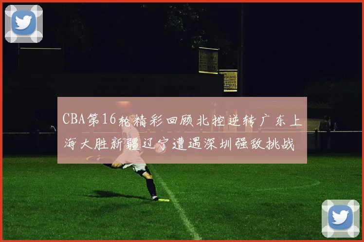 CBA第16轮精彩回顾北控逆转广东上海大胜新疆辽宁遭遇深圳强敌挑战